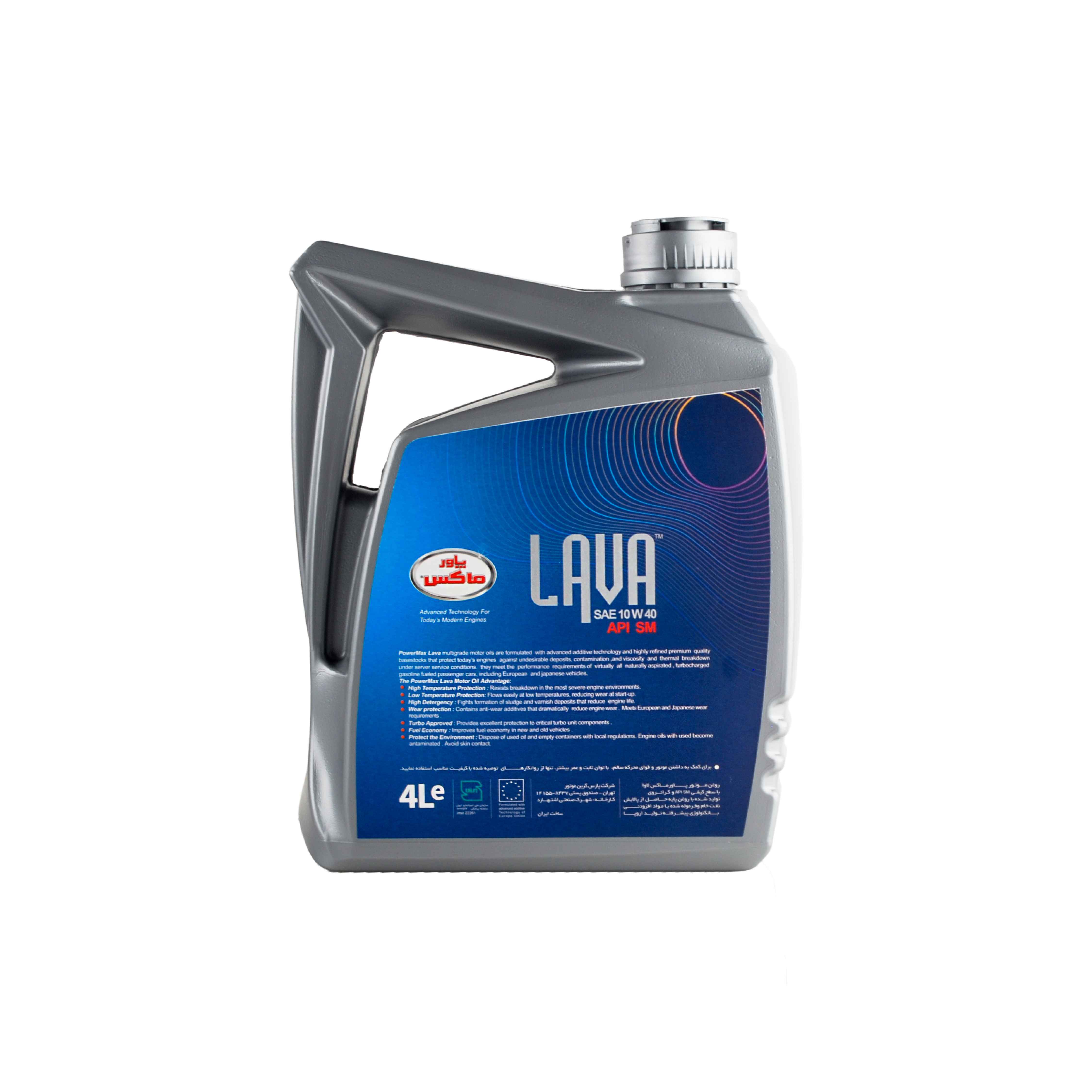 پاور ماکس روغن موتور 4 لیتری  لاوا   Lava10W40