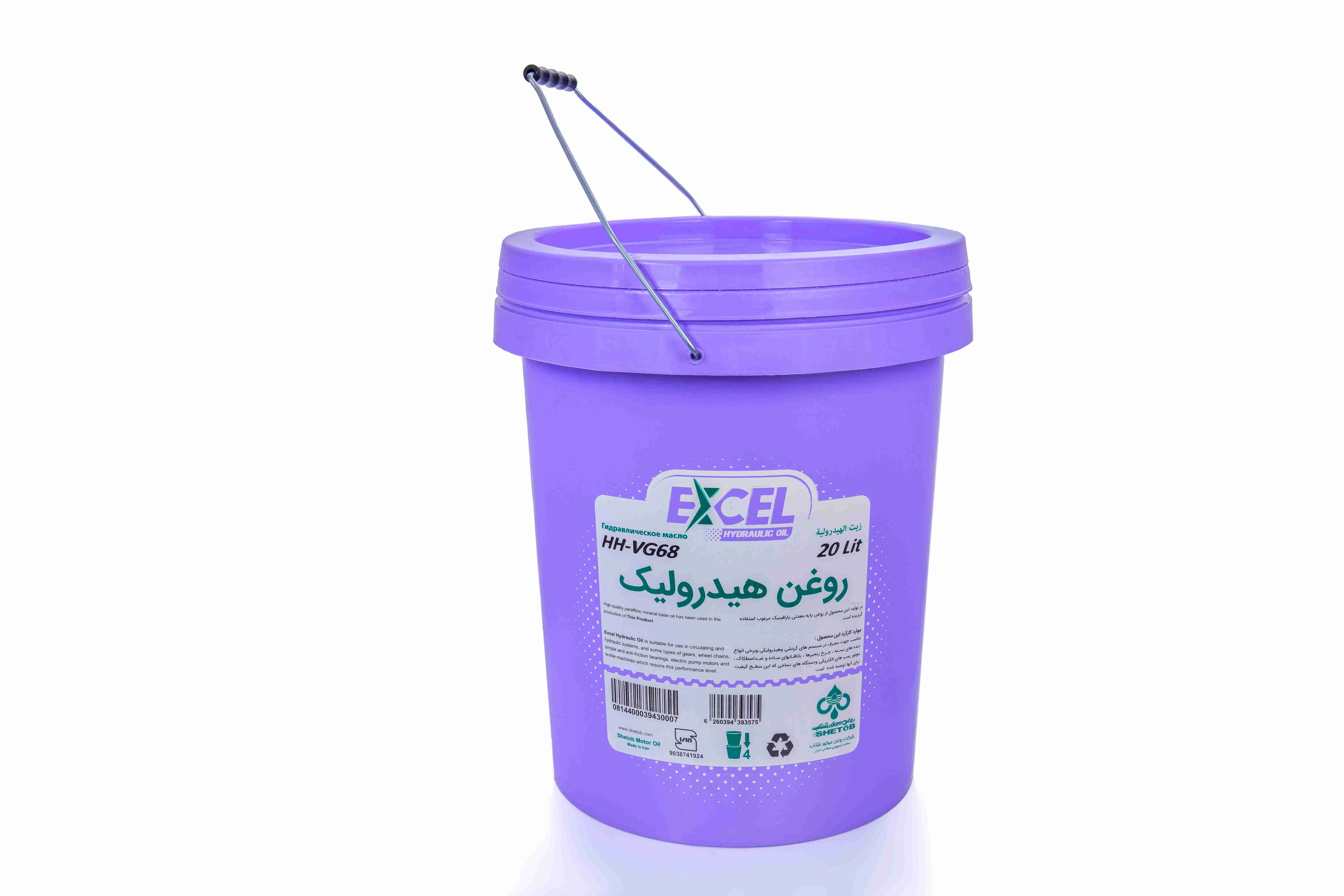 اکسل روغن هیدرولیک سطل 20  لیتری VG6